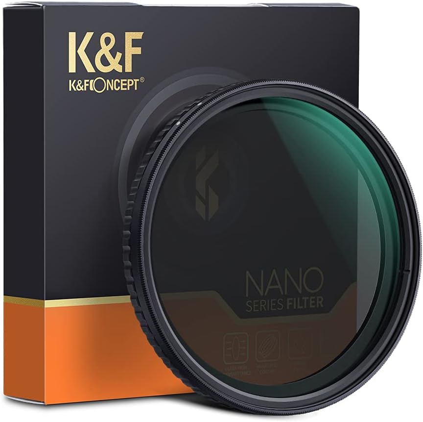 K&F Concept 67mm ND Filter, Variable Neutral Density Filter No X Spot, ND2-ND32 (1-5 Stop) Filter, Japan Optical Glass Waterproof Anti-Scratch Ultra-Slim Weather-Sealed Pack of 2