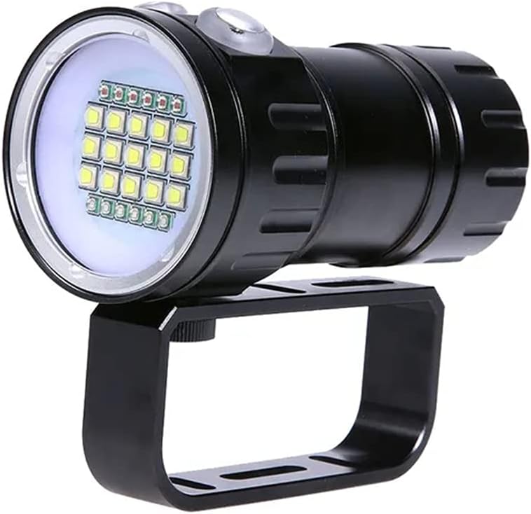 Meisuk Diving Flashlight, 180W 18000 Lumen Diving Lights Underwater Flashlight 80M IPX8 Waterproof Diving Scuba LED Light Pack of 2