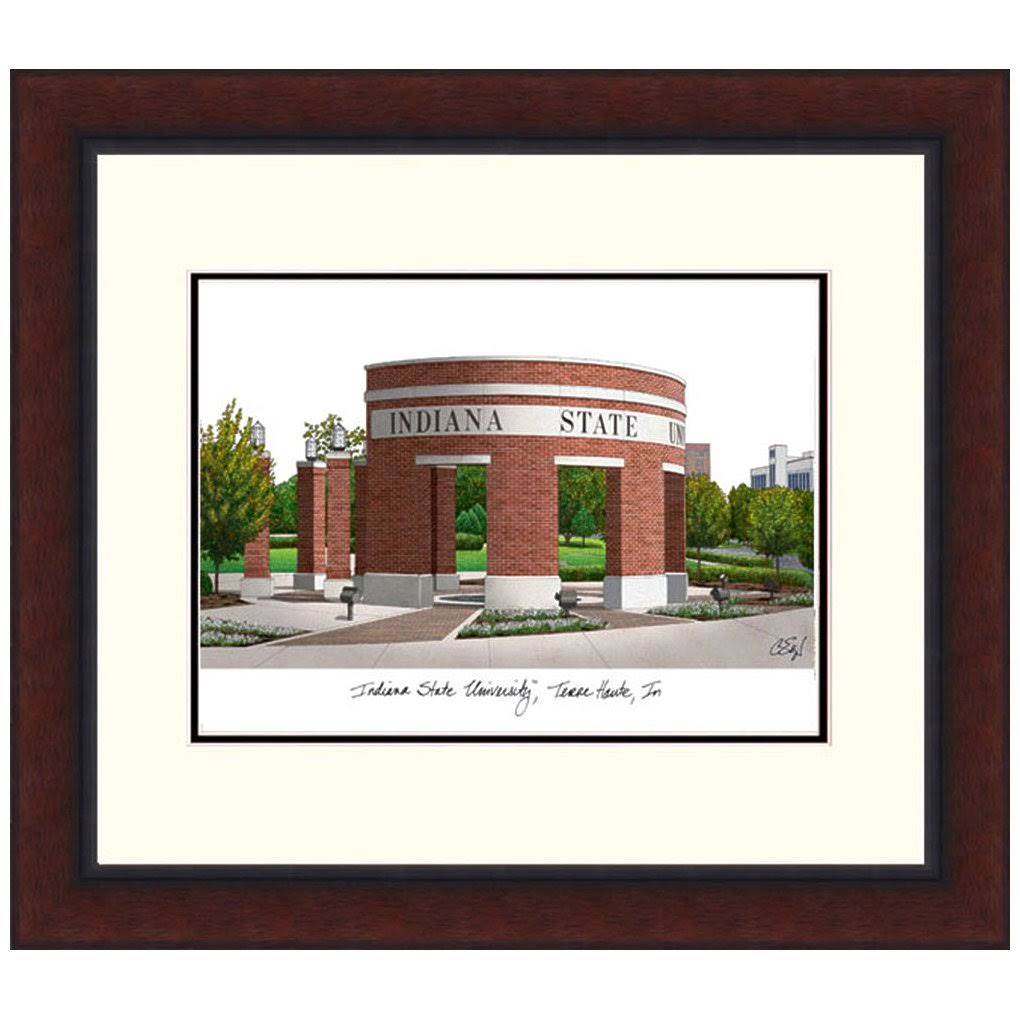 Campus Images Indiana State Legacy Alumnus Framed Lithograph IN986LR
