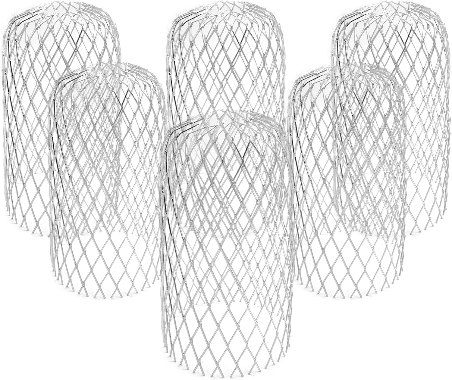 AIRGAME 6 Pack Gutter Guard 3 Inch Expand Aluminum Filter Strainer.gutter downspout extension. Stops Blockage from Leaves and Debris.