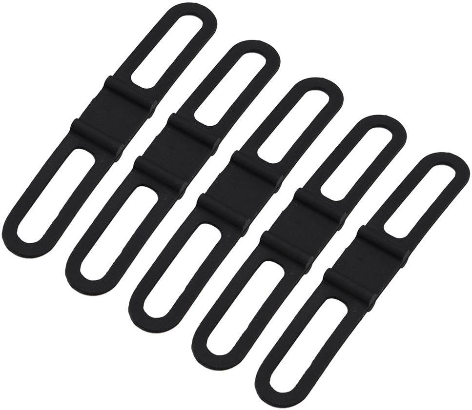 Bike Strap, Multipurpose Silicone Adjustable Bike Rack Strap 5Pcs Bicycle Tie Downs Fastening Stabilizer Straps