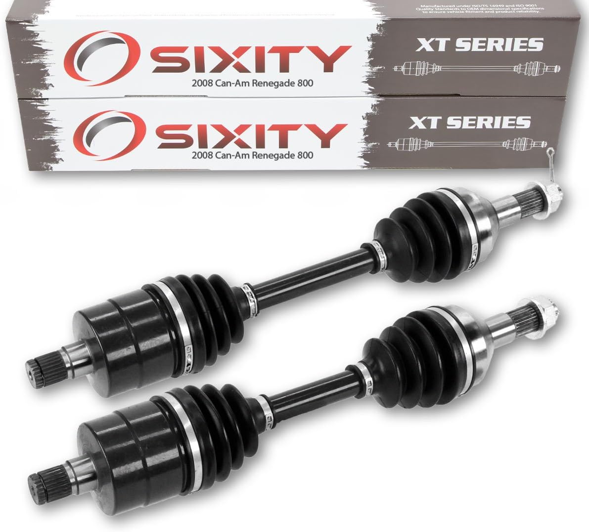 2008 for Can-Am Renegade 800 4X4 Rear Left Right Axles XT Pair Back Driver Passenger X Complete Side