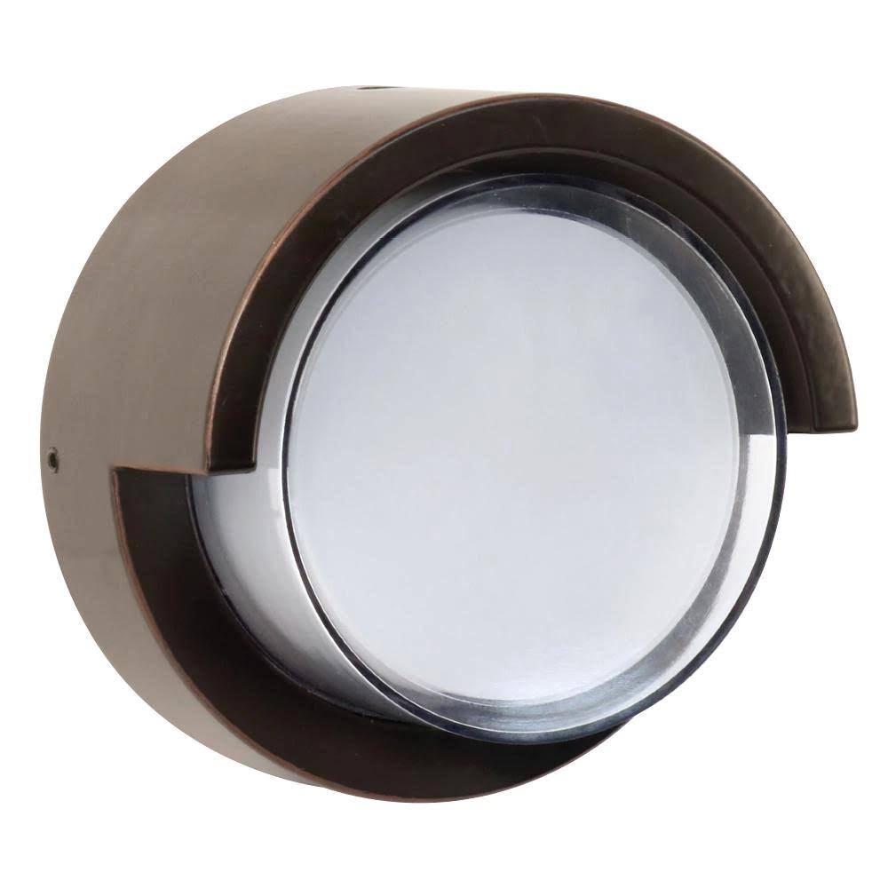 Feit Electric 2.8 in. 7.5-Watt Bronze Outdoor Security Round Dusk to Dawn Photocell Sensor Integrated LED Wall Pack Light (6-Pac