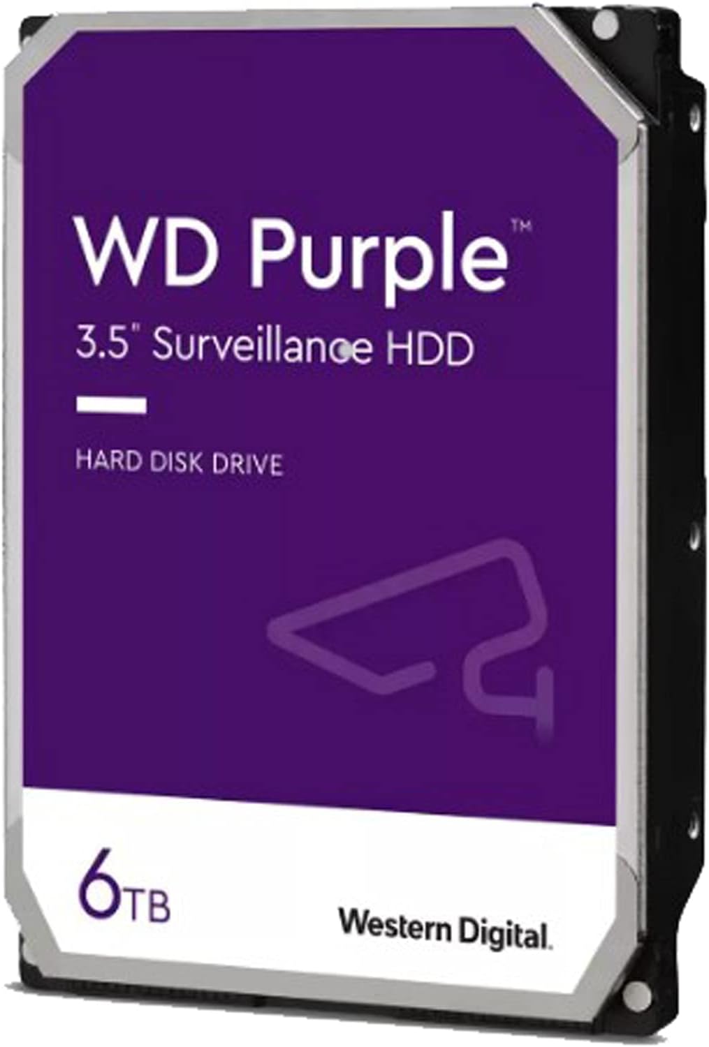 Western Digital 6TB WD Purple Surveillance Internal Hard Drive HDD - 5640 RPM, SATA 6 Gb/s, 128 MB Cache, 3.5