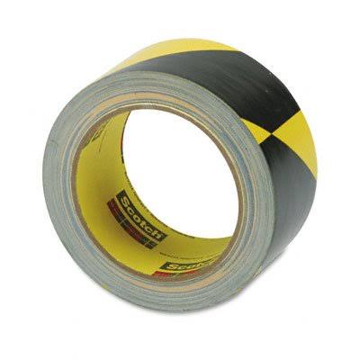 3M 5702 Rubber Safety Stripe Adhesive Tape 170 Degree F Performance Temperature 5 4 Mil Thick 36 yds Length x 2 Width Black Yell