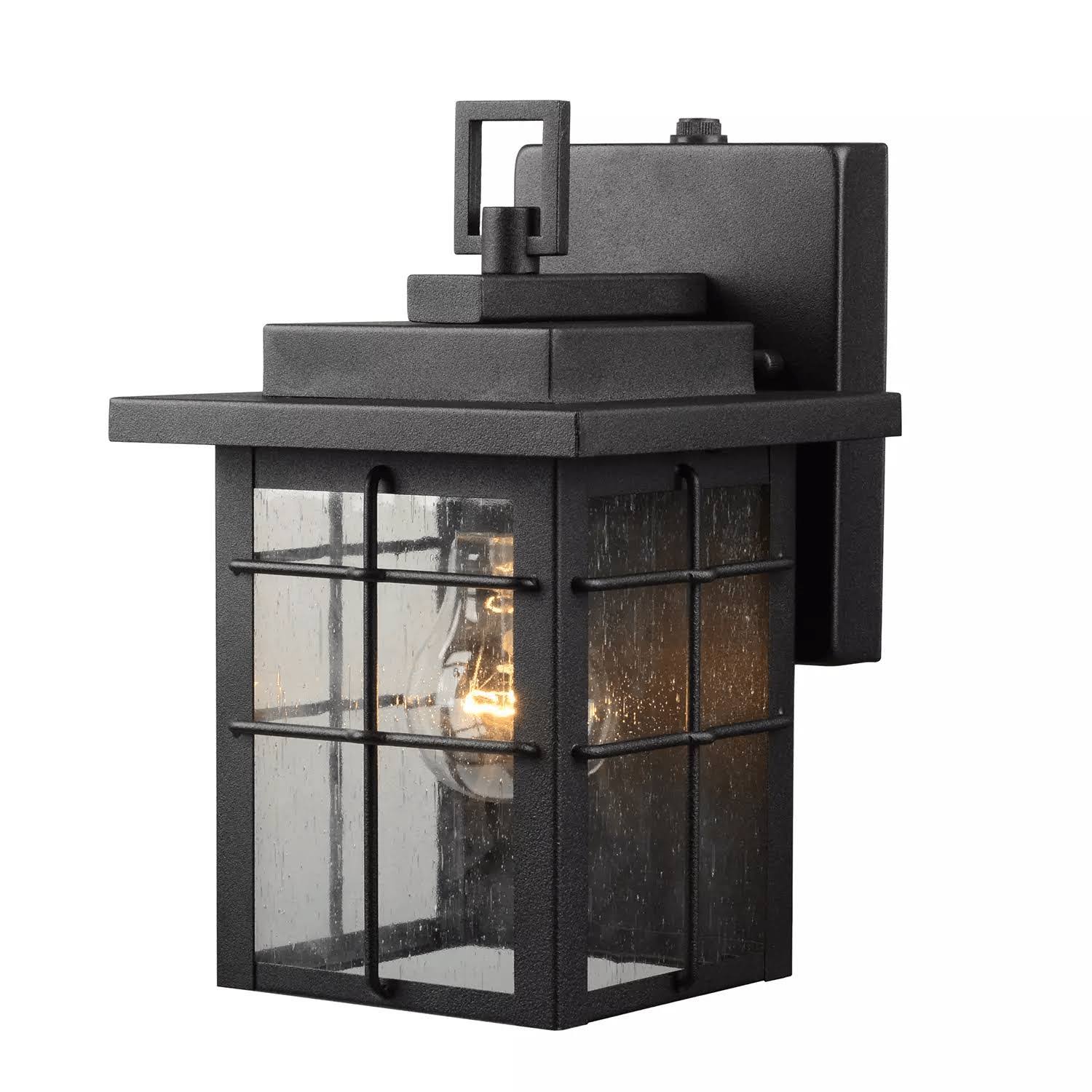 Hardware House 1-Light Outdoor Wall Lantern, Black