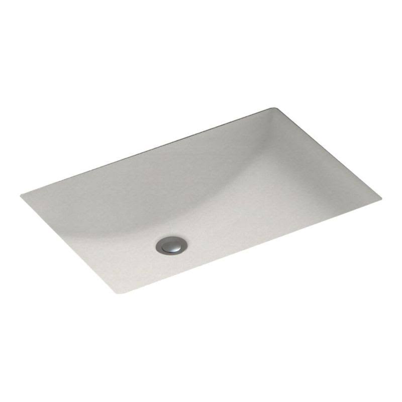 Swan UC01913.121 Rectangular Undermount Bathroom Sink with Overflow Sink Finish: Glacier