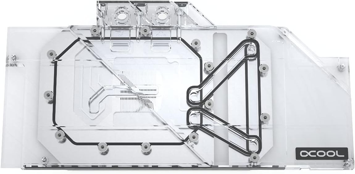 Alphacool Eisblock Aurora GPX-A Radeon 5700 XT ROG Strix GPU Water Block, Plexi