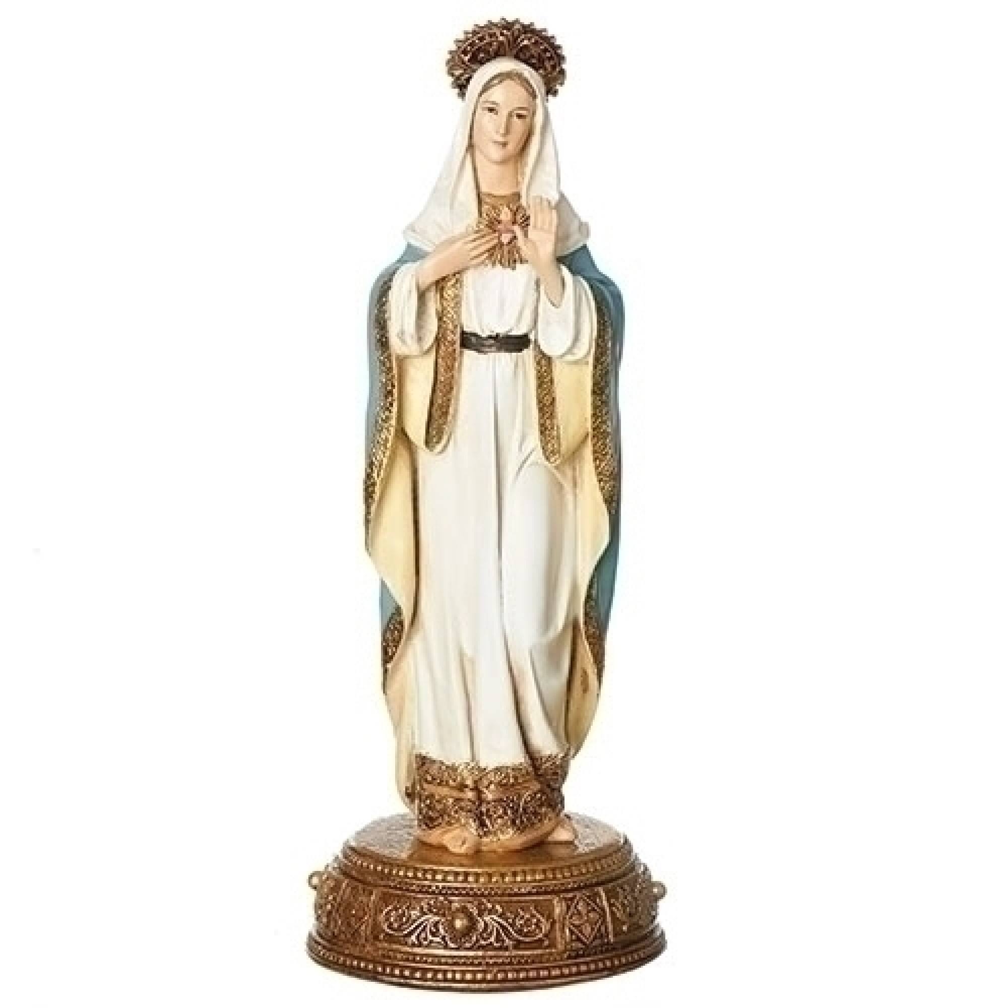 Roman Pack of 2 Joseph&s Studio Heavenly Protectors Immaculate Heart of Mary Figures 6921492