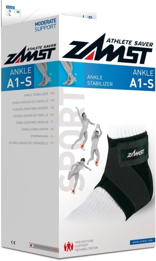 Zamst A1-S Left Ankle Brace, Black