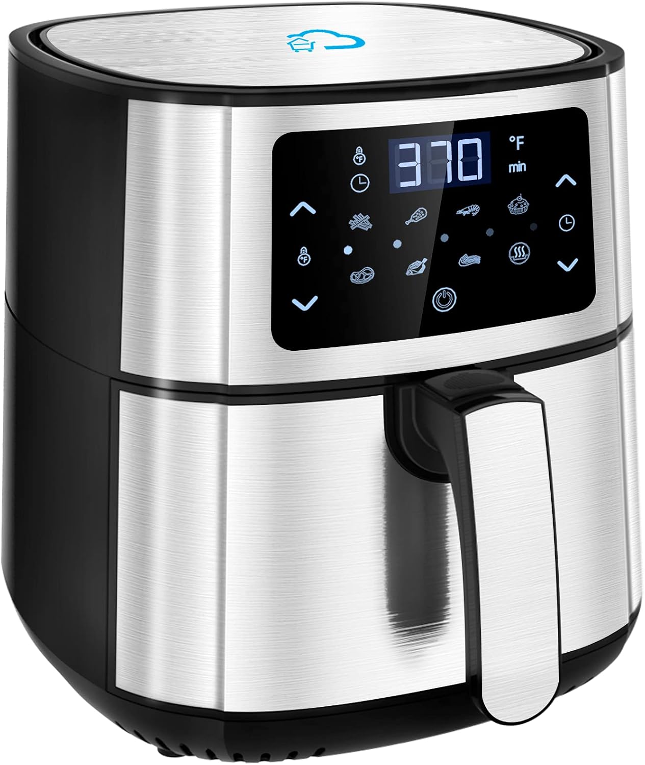 Air Fryer, COULDSTONE 7-in-1 Air Fryer Oven with built-in Smart Cooking Programs, LCD Digital Touch Screen and Nonstick Detachable Basket