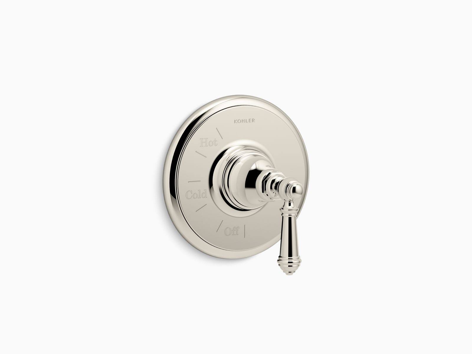 Kohler TS72767-4-SN Artifacts Valve Trim with Lever Handle Vibrant Polished Nickel