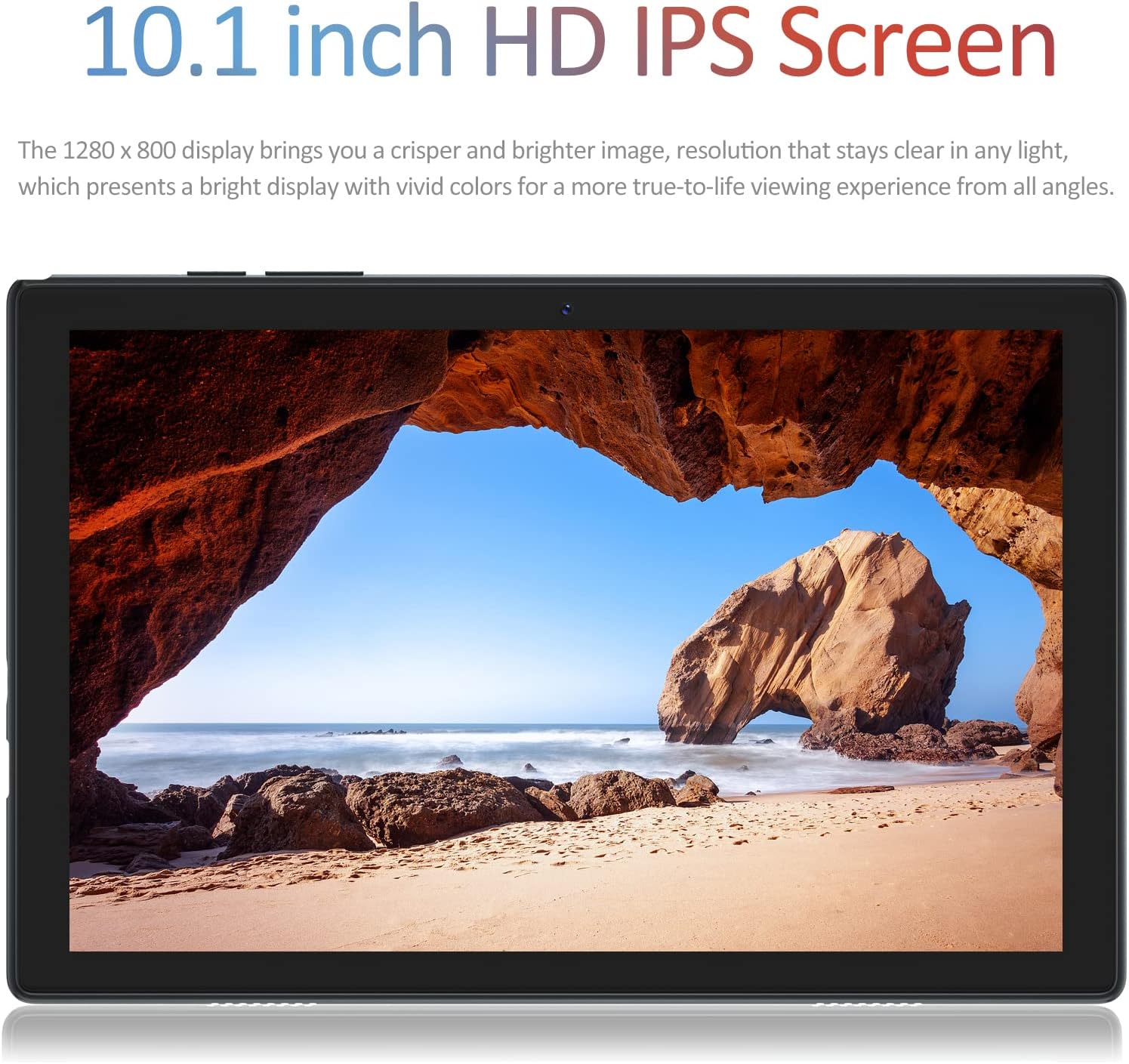 Android Tablet 10 inch 2022 Android 10.0 OS WiFi Tablets PC with 10.1'' IPS HD Display, 32GB ROM Storage, Quad Core Processor, 6000mAh Battery, 2MP+8MP Dual Cameras - Black