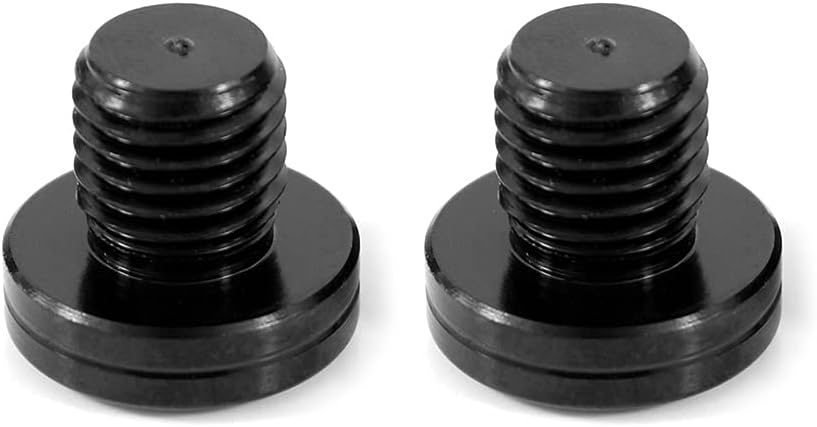 Motorcycle M10x1.25 Mirror Hole Plugs Screws Fit for Grom 125, FZ07 / FZ-09 Tenere 700, KLR650/ Z800, Mirror Screws Suzuki GSX-S 750/ DL 1000 SV650, Triumph and so on (Black)