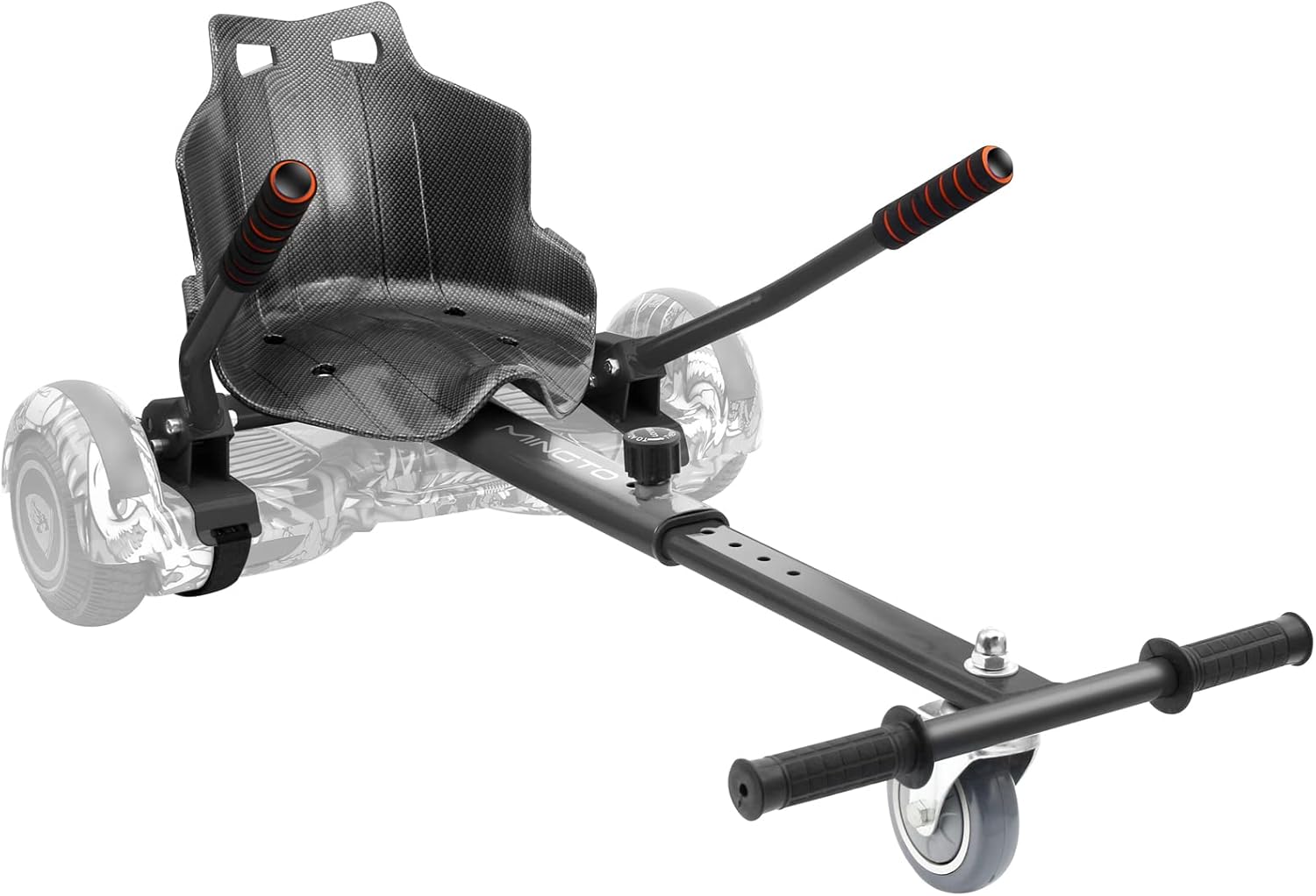 mingto Hoverboard Seat Attachment- Go Kart Adjustable Frame Length Hoverboard Attachment for 6.5