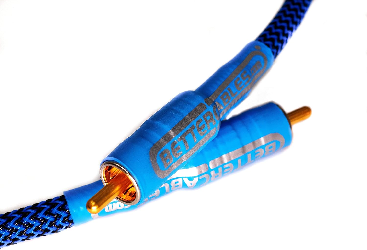 Better Cables Blue Truth Digital Coax Cable - High-End, High-Performance, Silver/Copper Hybrid, Low-Capacitance, Premium Coaxial Cable (RCA Cable) - 1.5 Feet Pack of 2