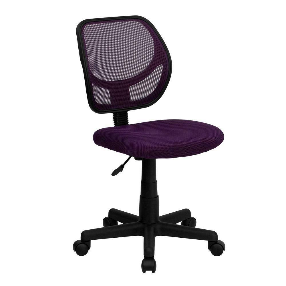 Alamont Low Back Purple Mesh Swivel Task Office Chair