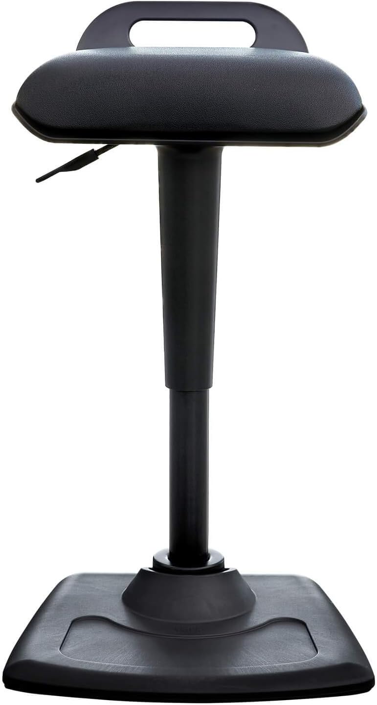 Vari Active Seat- Adjustable Ergonomic Standing Desk Chair - Wobble Office Chair with Dynamic Range of Motion - Encourages Good Posture - Fully Assembled