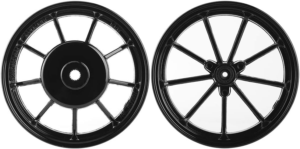 Acouto Wheel Disc Brake, 9 Spoke Motorcycle Wheel Rims Disc Brake 10in Wheel Hub Aluminum Alloy Motorbike Accessory Fit for JOG50 JOG Z/R 3KJ 3YJ ZR