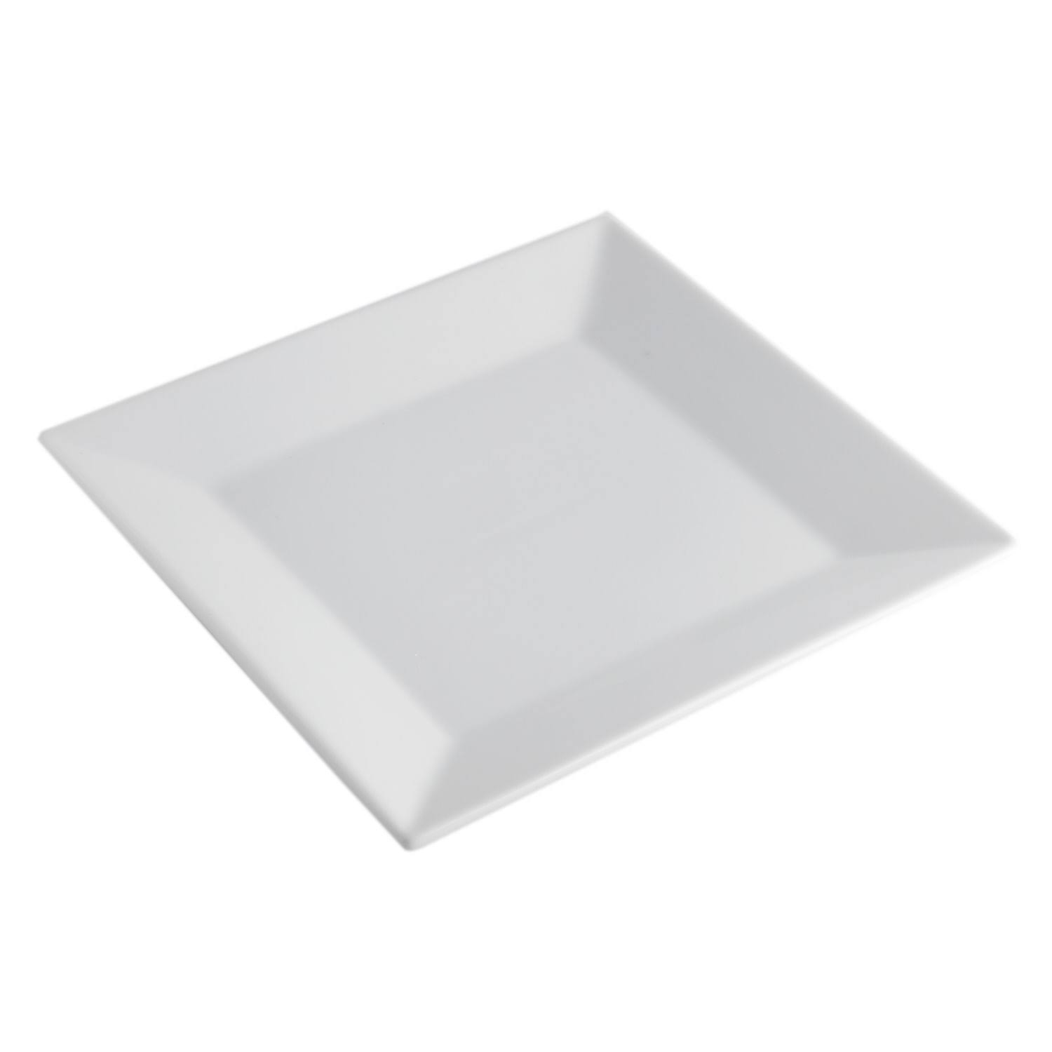 Mainland, Square Dinner PLATE, 10x22Sq., Porcelain, White,8 Packs
