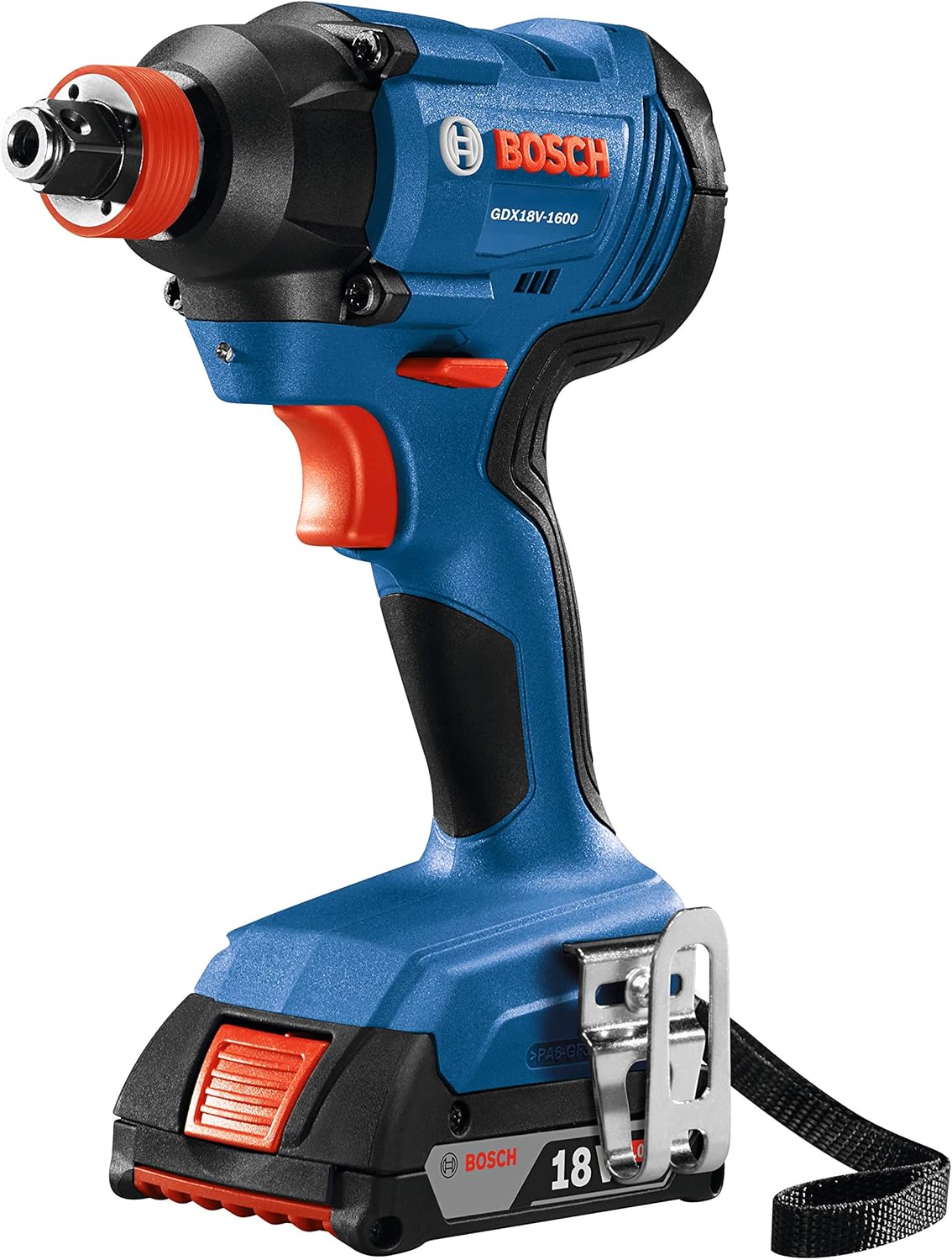 BOSCH GDX18V-1600B12 18V Freak 1/4 In. and 1/2 In. Two-In-One Bit/Socket Impact Driver Kit