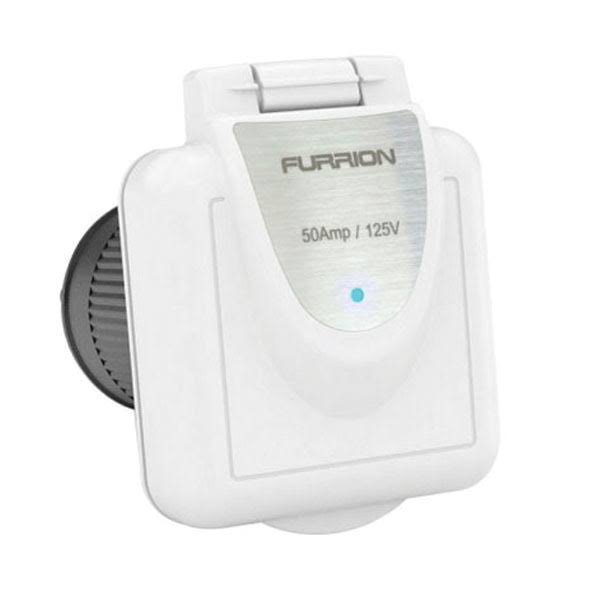 Lippert M6V-431864 Marine Shore Round Power Inlet, 30A 125vac