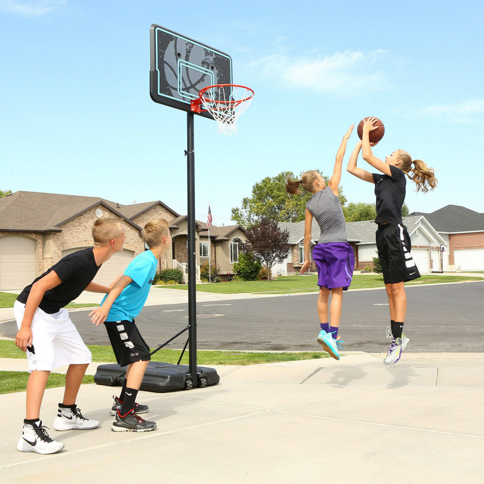 Lifetime Adjustable Portable Basketball Hoop (44-Inch Impact)