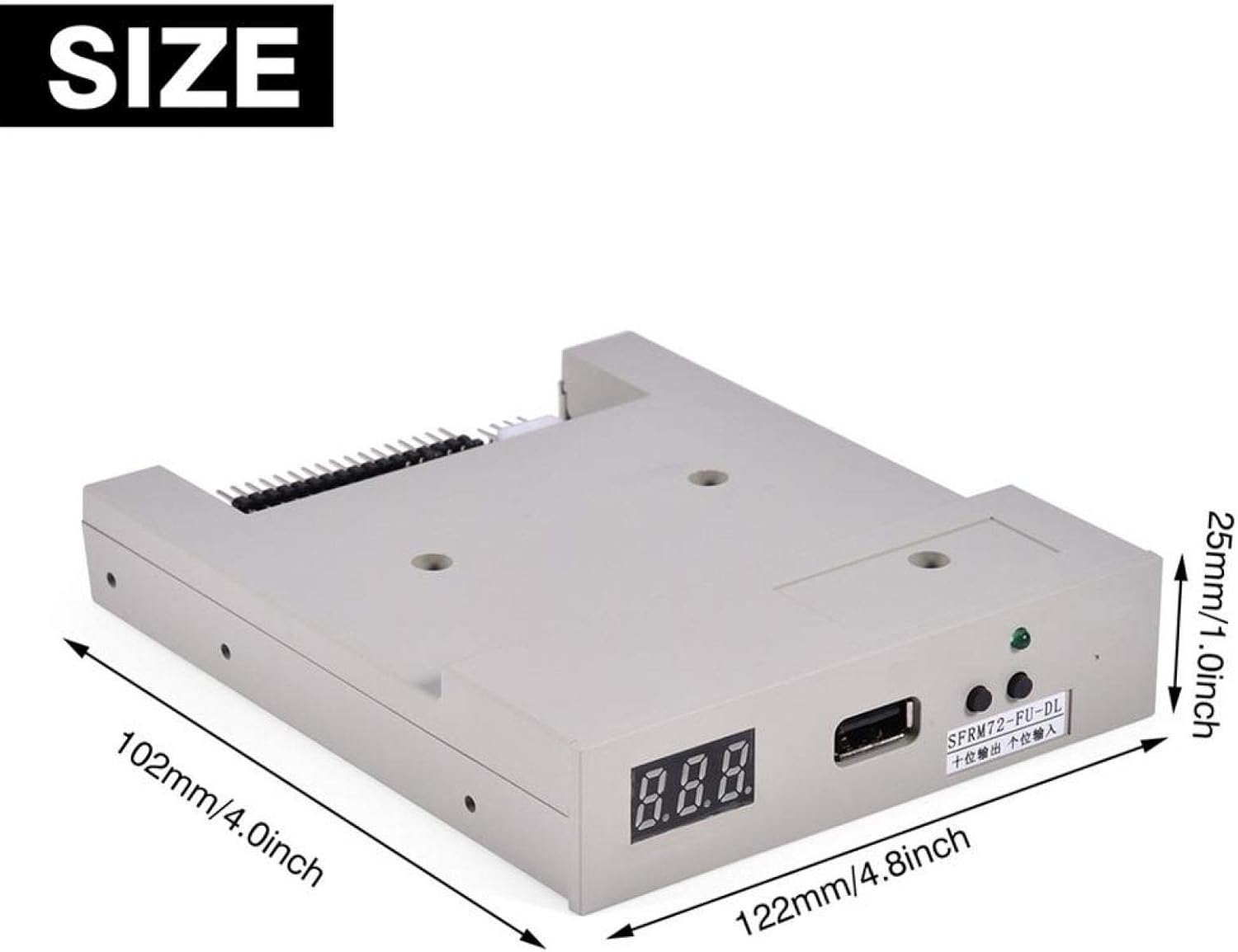 Socobeta SFRM72-FU-DL 720K 5V DC USB SSD Floppy Drive Emulator Pack of 2