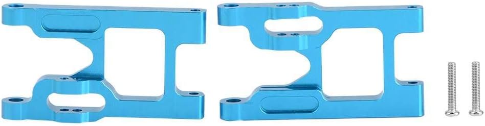 RC Car Front Suspension Arms, 2 Pcs Aluminium Alloy Front Suspension Arms with Screws for Wltoys 12428 / FY03 RC Car Upgrade Accessory(Blue)