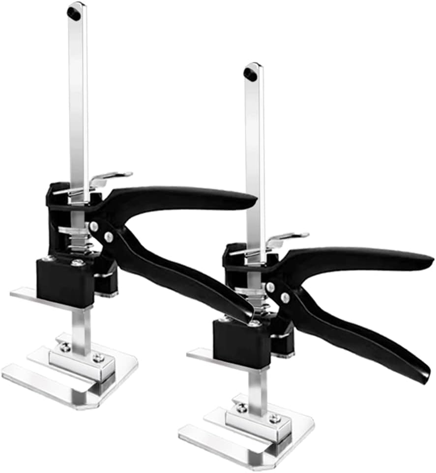 Yajuhoy Effort Elevator,12-Inch Labor Saving Arm Jack,Drywall Lift Hand Tool for Door Panel Lifting,Board Lifter,Cabinet Jack and Wall Tile Height Adjuster,Gift for Father and Husband Pack of 2