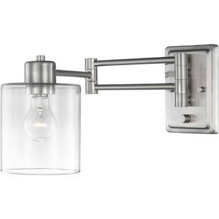 Progress Lighting Milner 1-Light Brushed Nickel Swing Arm Wall Bracket