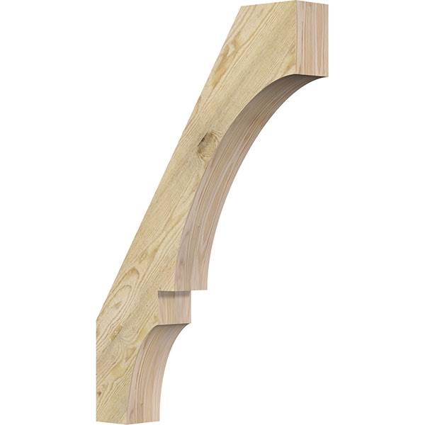 Ekena Millwork 4x22W x 22x22D x 34x22H Balboa Rough Sawn Brace, Douglas Fir