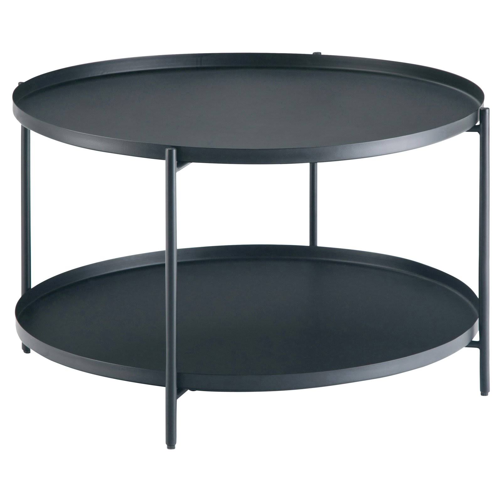 Brooklyn + Max Thompkins Metal Coffee Table, Black