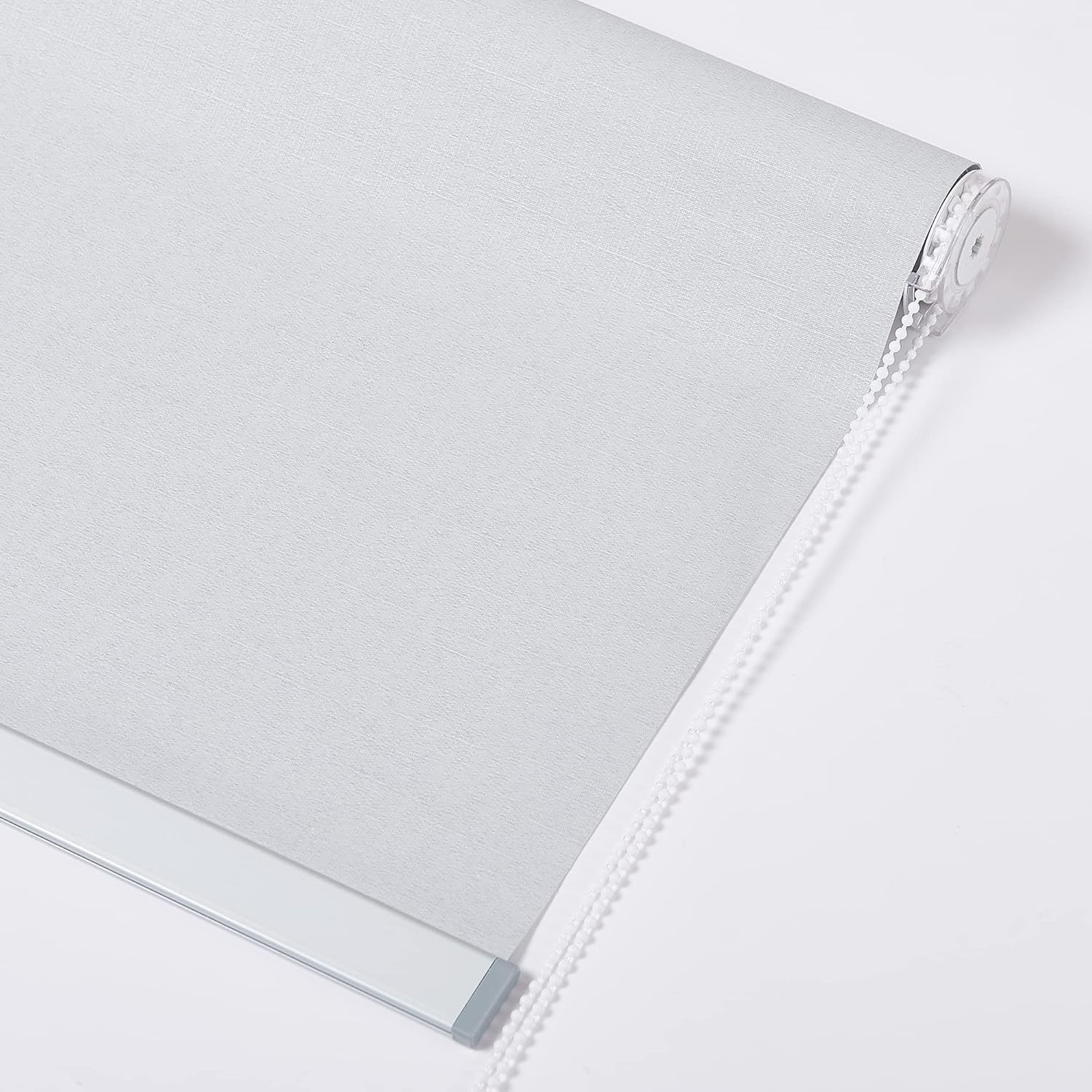 KGORGE 100% Blackout Roller Shades 38 mm Tube Privacy Thermal Insulated UV Protection Vertical Window Blinds for Home Office Kitchen Meeting Room Classroom, 24 inch Width x 72 inch Length, Light Grey