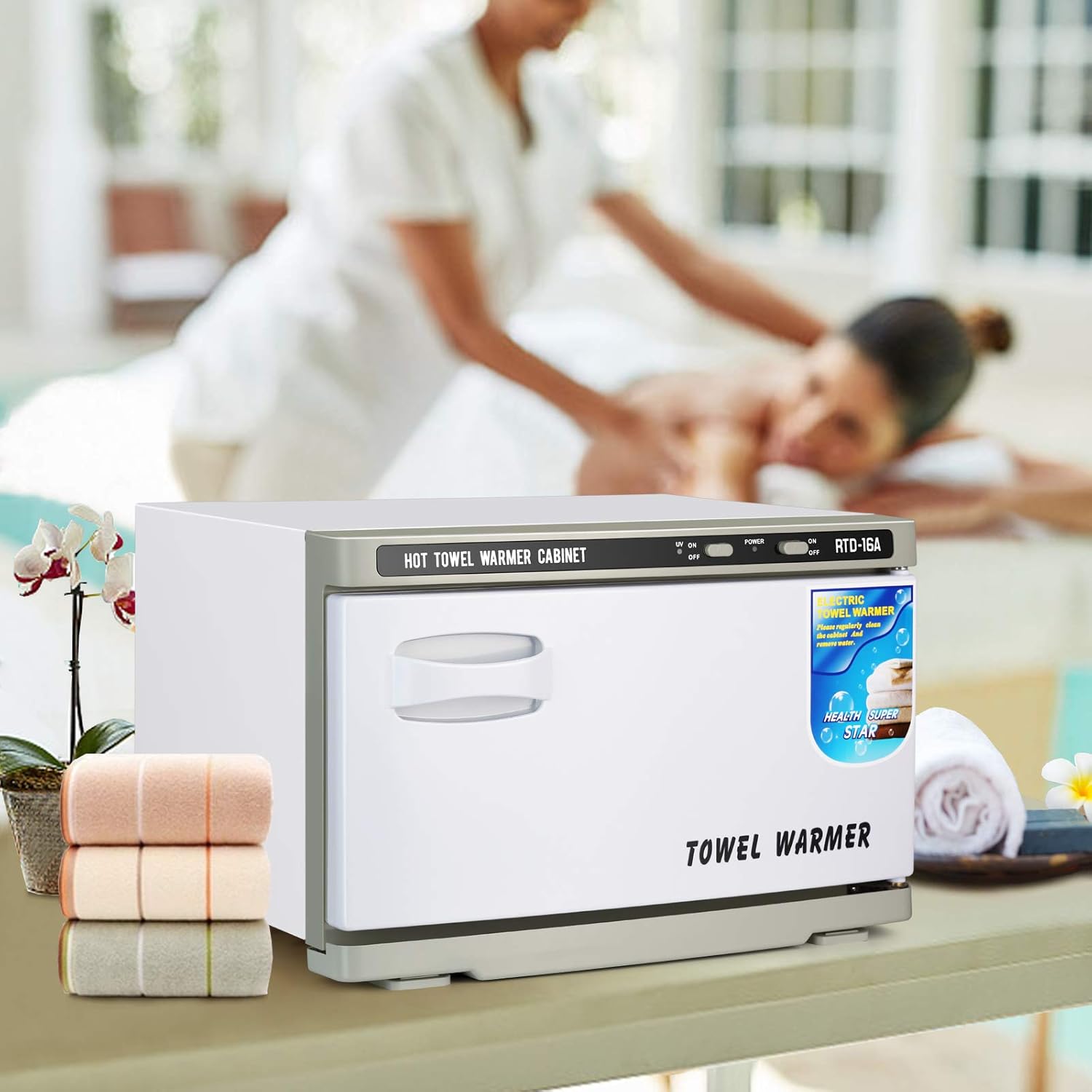 Hot Towel Warmer Salon Towel Hot Cabinet for Facials Barber Esthetician, Spa Beauty Tattoo Massage Manicure Equipment (16L)