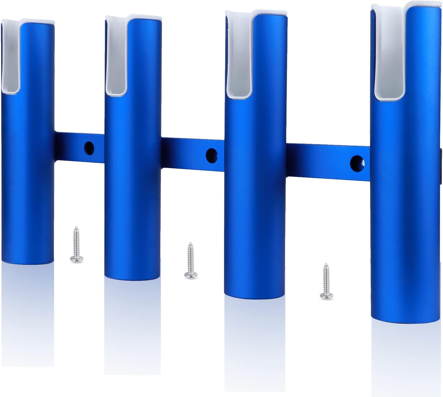 Aluminium Fishing Rod Holder for Boat, XK Marine 4 Tubes Rod Holder, Wall Mounted Rod Tube for Marine Boat, Yacht, Camper, Truck, RV Pack of 2