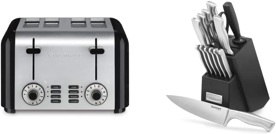 Cuisinart - CPT-340P1 Cuisinart CPT-340 Compact Stainless 4-Slice Toaster, Brushed Stainless