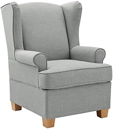 Pemberly Row Wingback Convertible Rocker in Gray