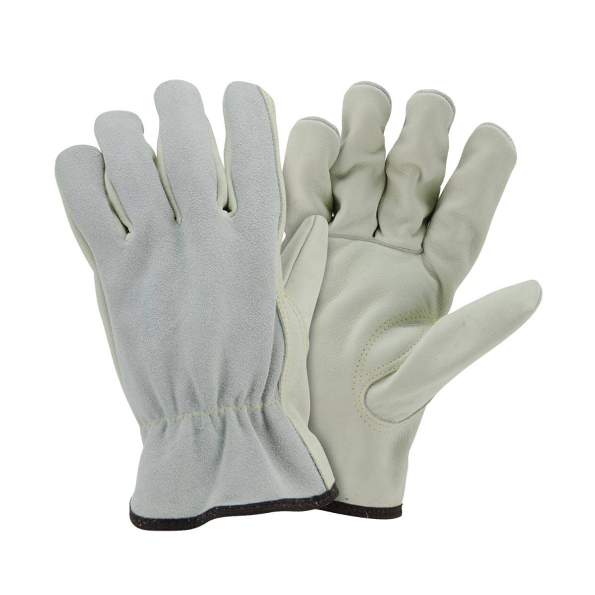 West Chester Large Select Grain Cowhide Palm Split Back Driver Gloves 993K/L