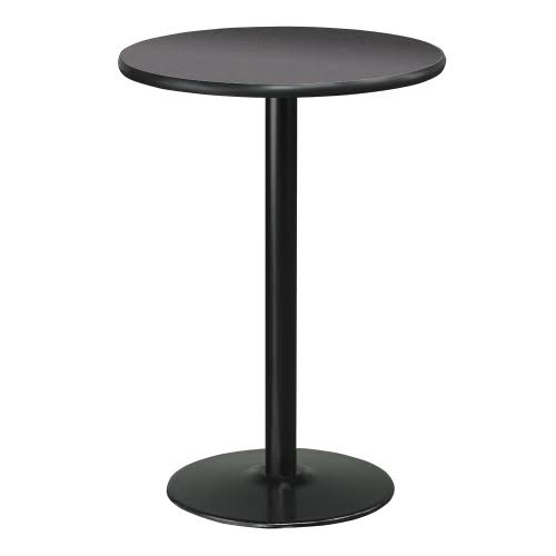 Cafe AU Lait 30 inch Round Bar Height Table Black Top/Black Base