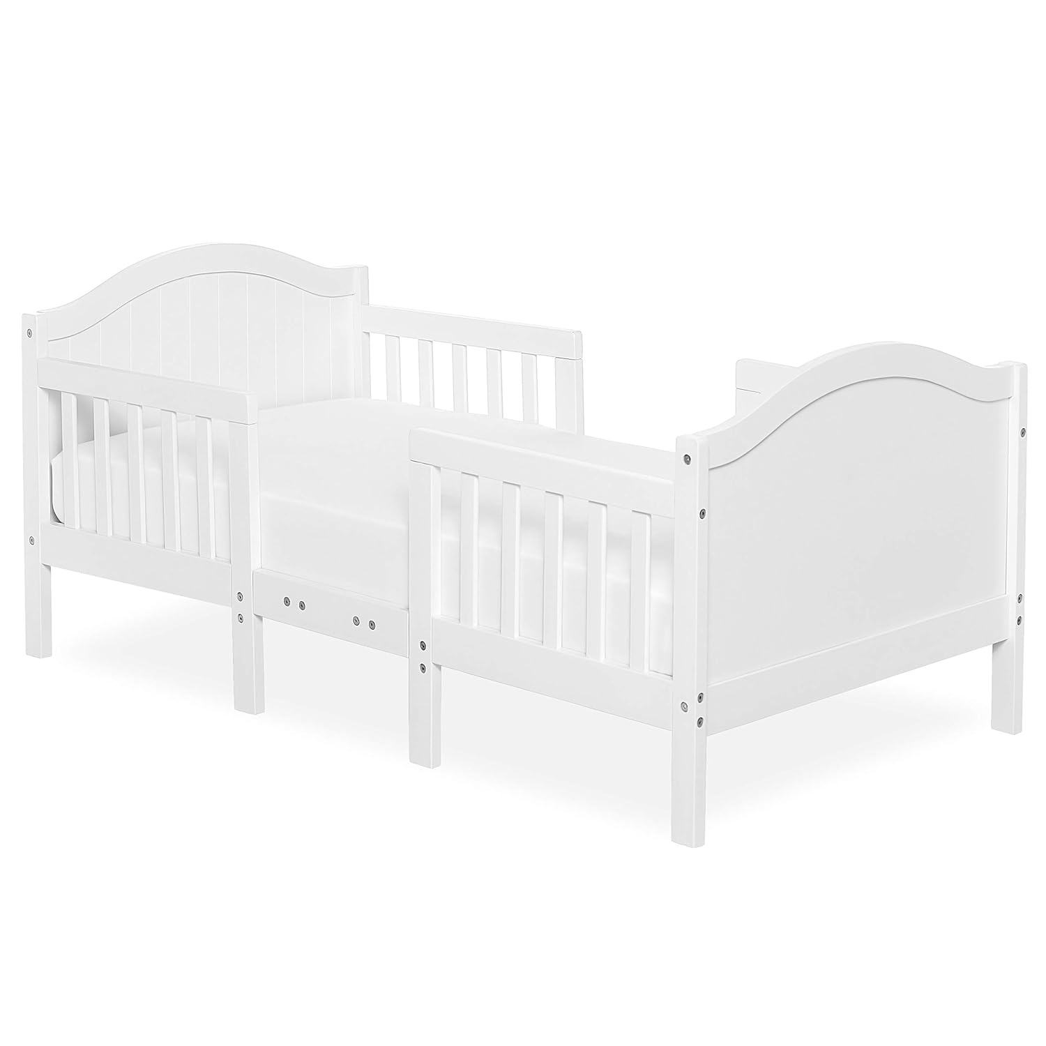Dream On Me Portland 3 In 1 Convertible Toddler Bed in White, Greenguard Gold Certified , 57x29x28 Inch (Pack of 1)