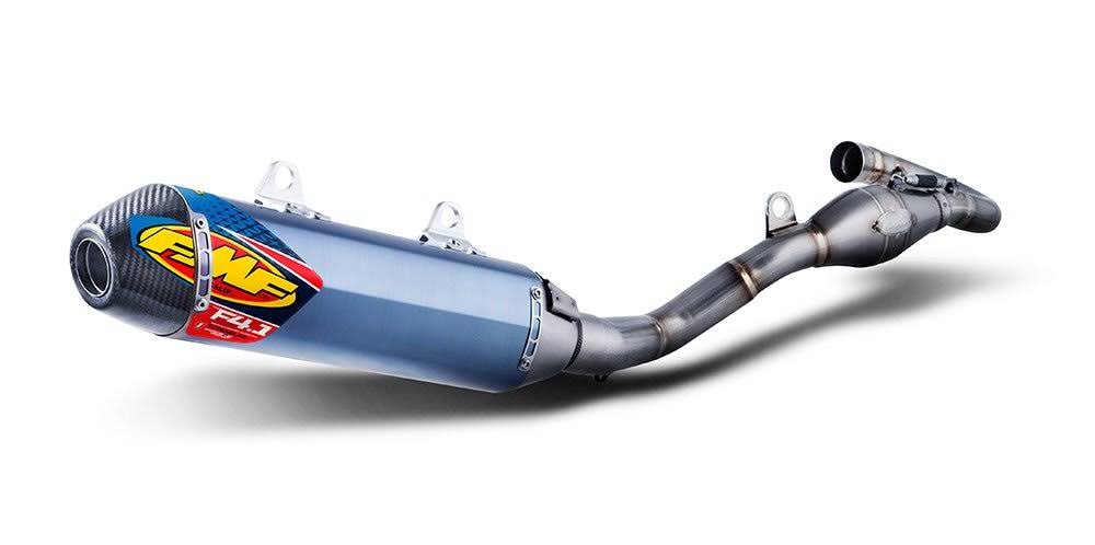 FMF Racing 4.1 RCT Blue Full Exhaust System for KTM 450 Sx-f 2016-2017 045588, Carbon Fiber