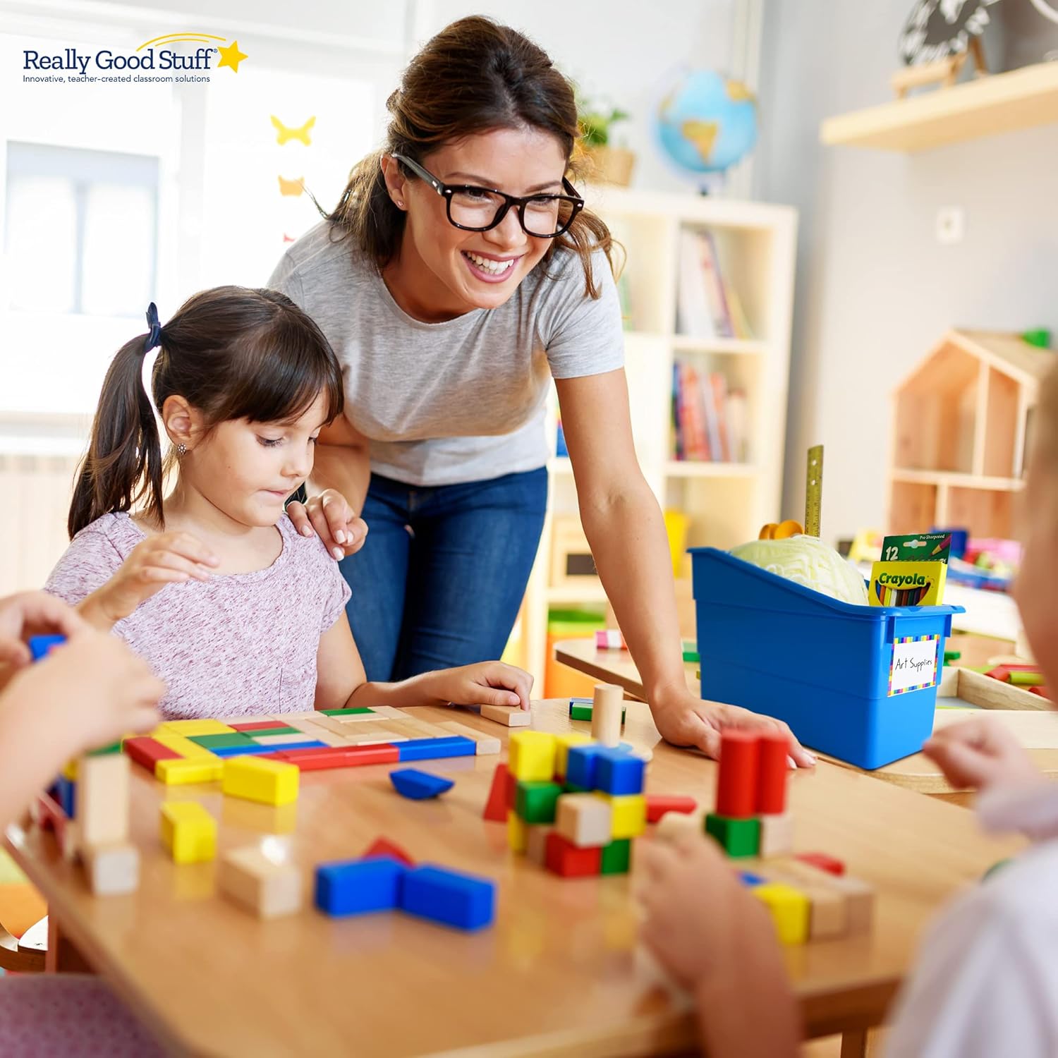 Really Good Stuff Durable Magazine, Book, Folder, File and Binder Holders – Ideal for Narrow or Vertical Storage Needs – Instantly Color Code Home or Classroom – Assorted Primary Colors (Set of 6) Pack of 2