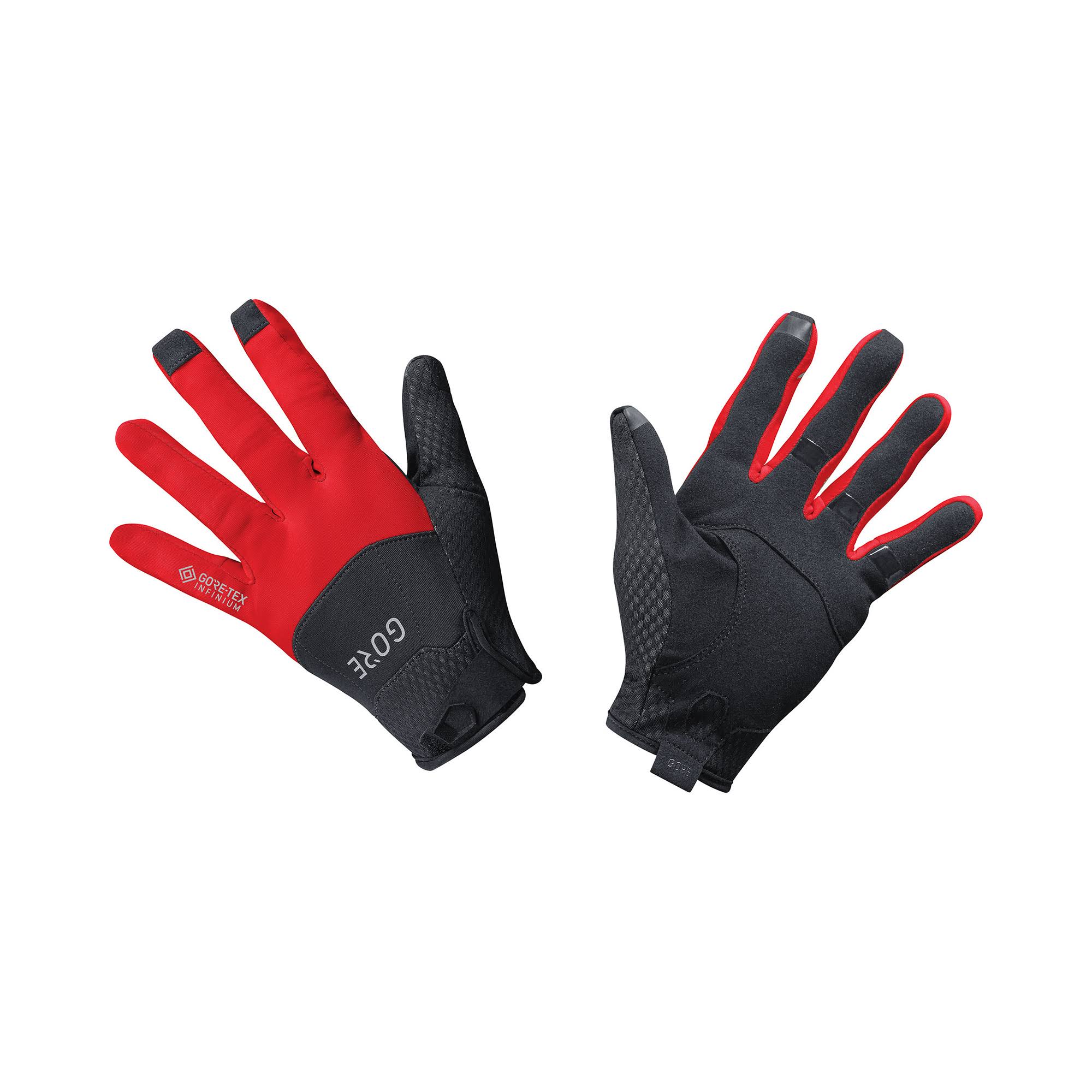 Gore Wear C5 GORE-TEX INFINIUM Gloves - Black/Red - Small