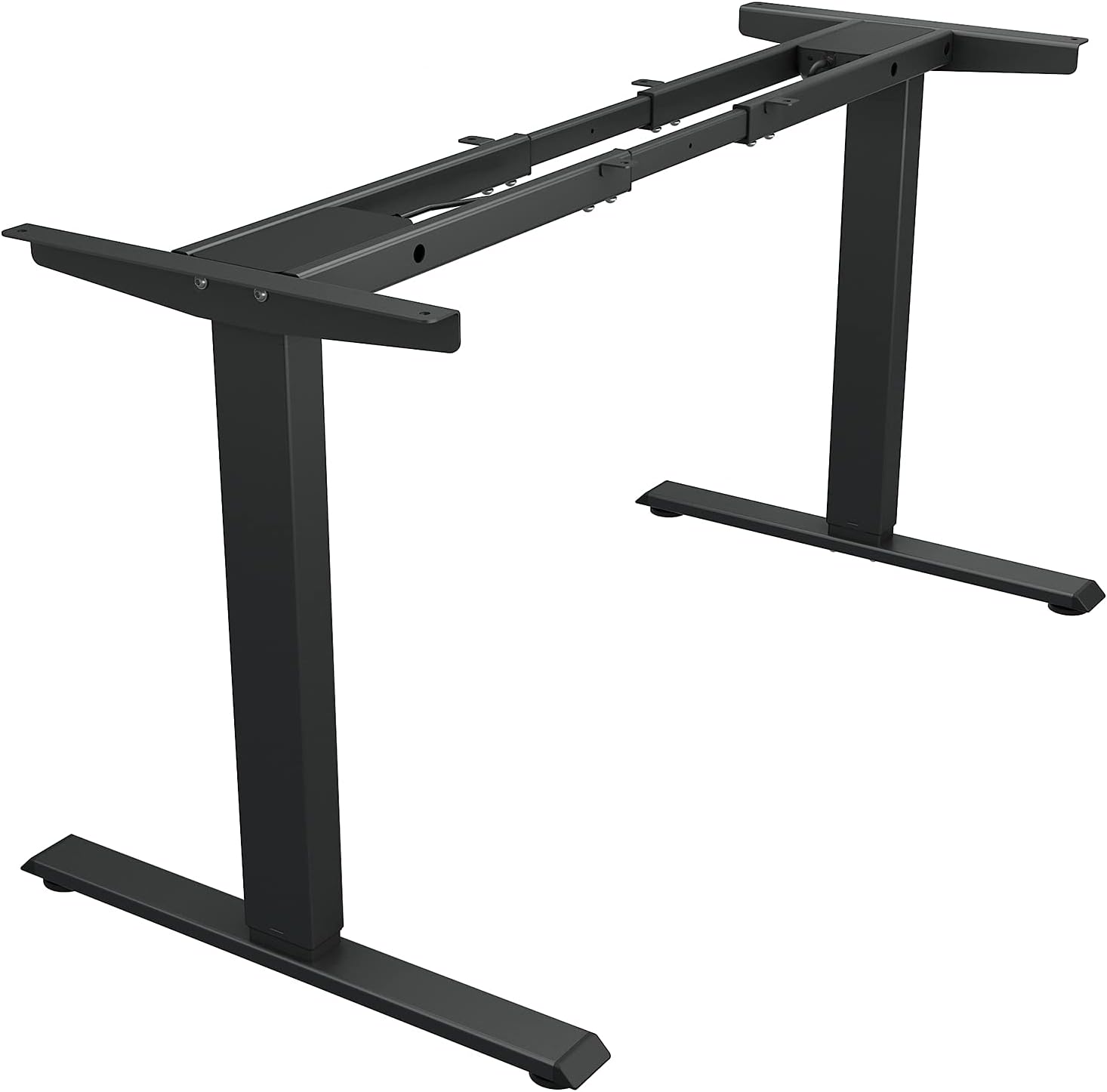 TOPSKY Dual Motor Electric Adjustable Standing Computer Desk for Home and Office (Black Frame only)