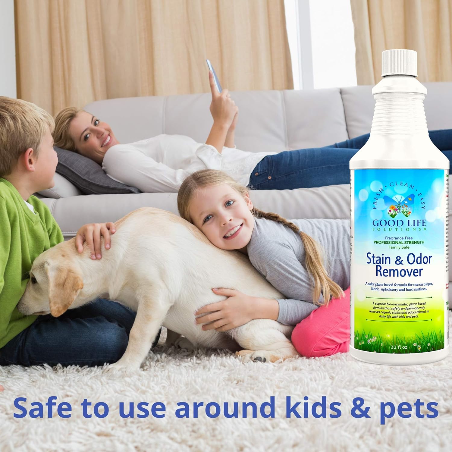 Stain Remover And Odor Eliminator - Mattress, Baby Crib, Pet Bed, Couch, Carpet, Blood, Poop, Vomit, Urine, Incontinence Treatment For Household Maintenance Issues- Plant-Based, Enzyme Formula. 1 Gal Pack of 2