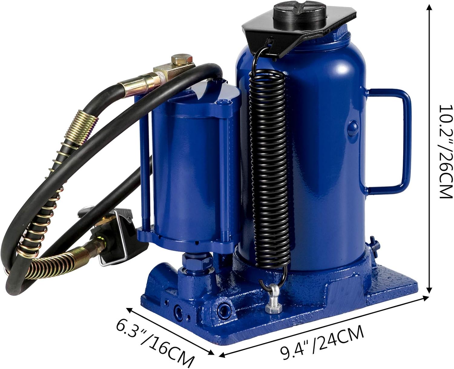 Bottle Jack 20 Ton Air Hydraulic Bottle Jack Blue Air Car Jack Heavy Duty Repairing Lift