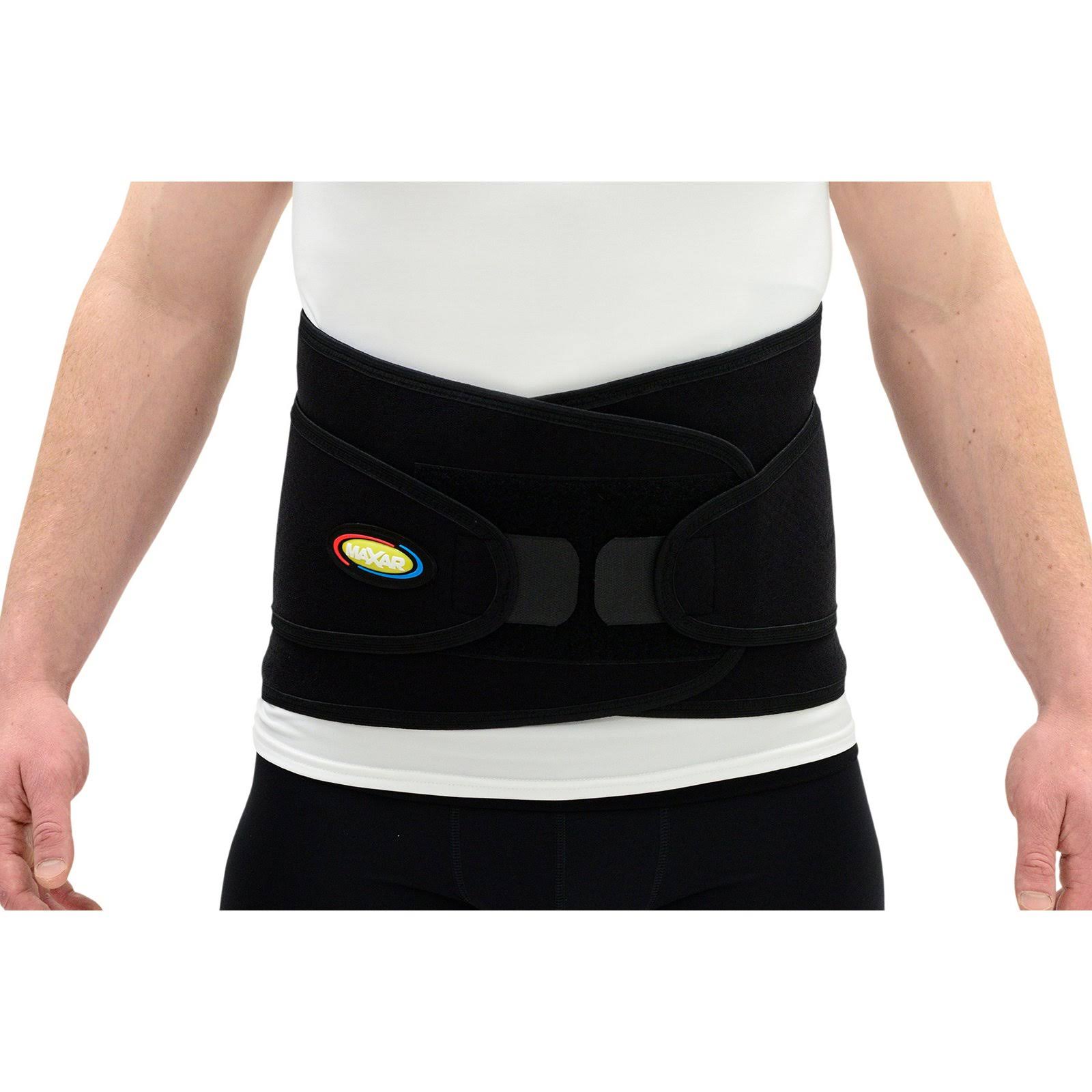 MAXAR Airprene Sport Belt (Breathable Neoprene Lumbo-Sacral Support), Black