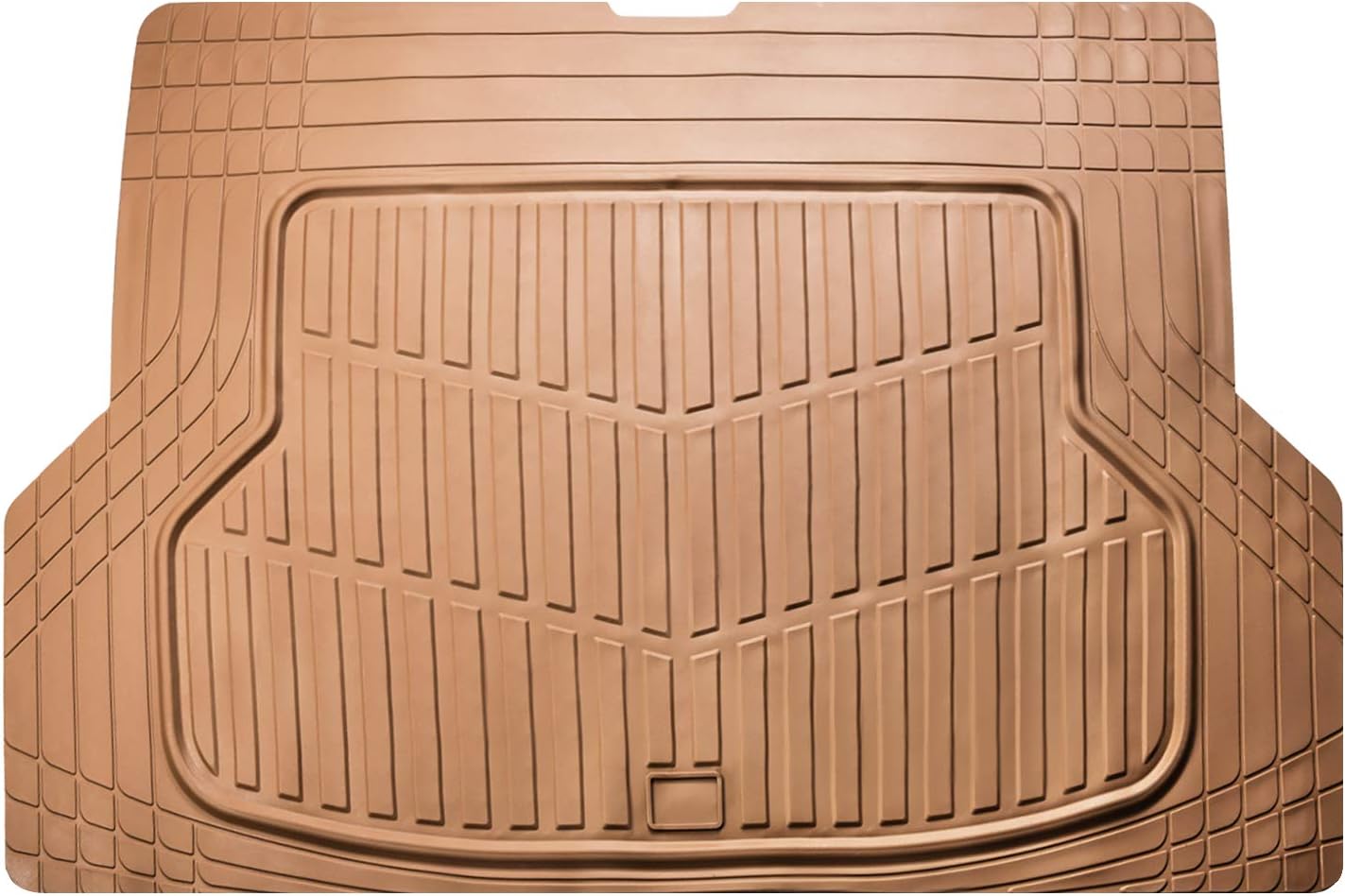 August Auto All Weather Heavy Duty Rubber Universal Trimmable to Fit Cargo Mats ,Cargo Liner Floor Mat,Fit for Sedans, SUVs, Trucks, Vans,Set of 1(Black) Pack of 2