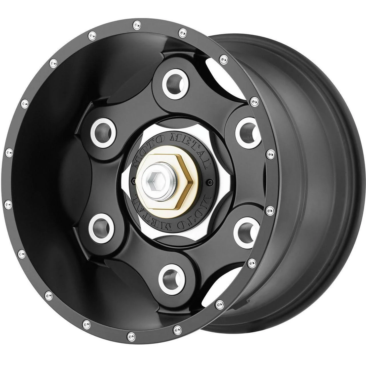 Moto Metal Mo977 Link 20x12 6x135/6x139.7 -44mm Satin Black Wheel Rim